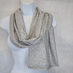 Lithograph Scarf "The Little Prince" by Antoine de Saint-Exupéry Story Book Word